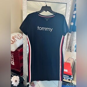 Tommy Hilfiger Navy Dress with Red and White Stripes